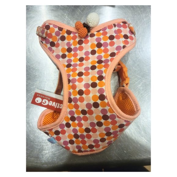 Peach Polka Dot EasyGo Dog Harness - NWT, Large - Picture 1 of 5